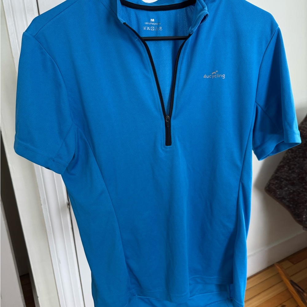 Men's Blue Cycling Shirt